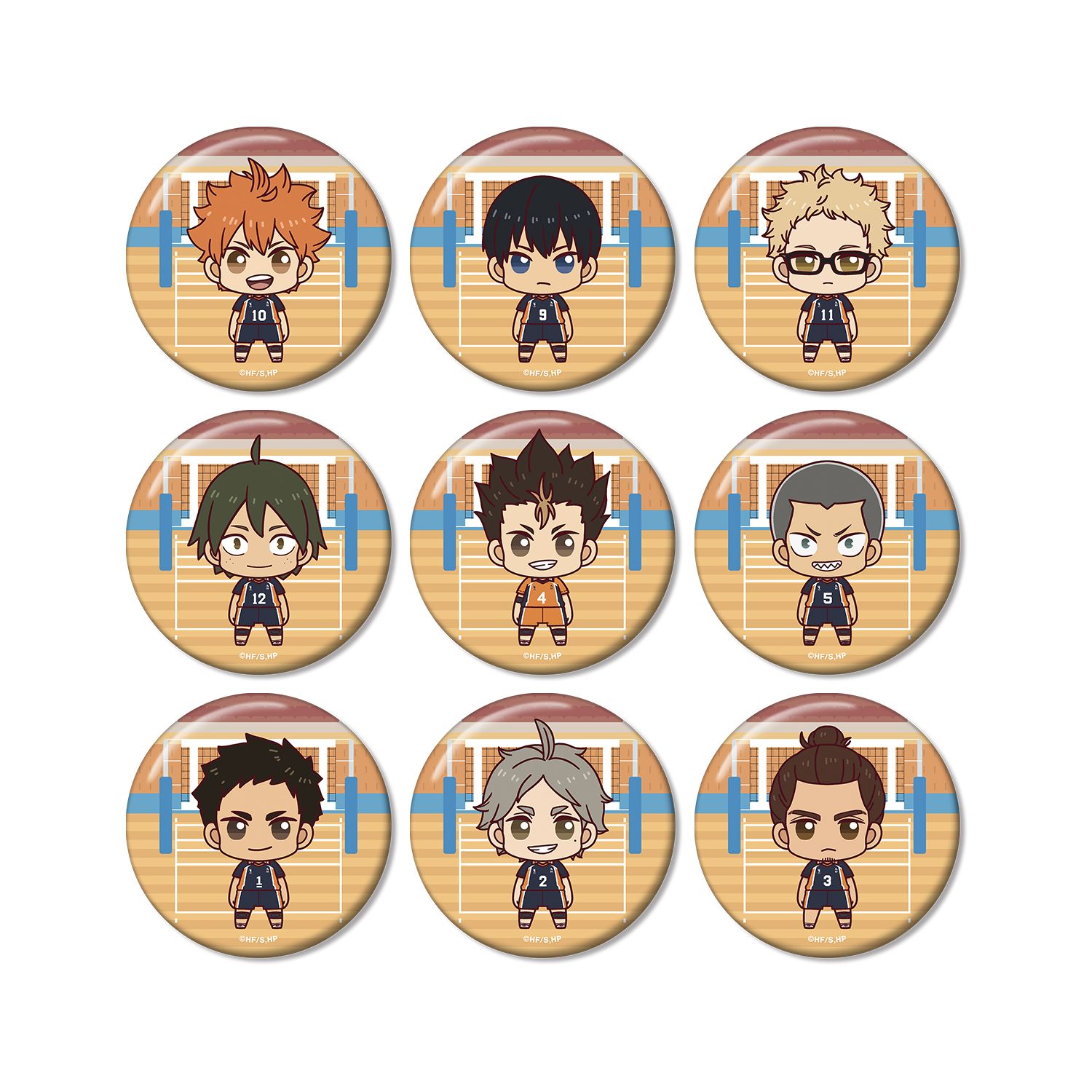 ハイキュー!! トレーディング ちょこんと! 缶バッジ ver.A(単位/単品) - 公式商品画像 | AniSmile