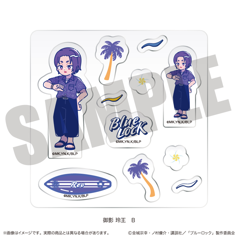 TVアニメ『ブルーロック』 カスタムステッカーシート にゅ〜とろ 御影 玲王バースデー B - official product image | AniSmile