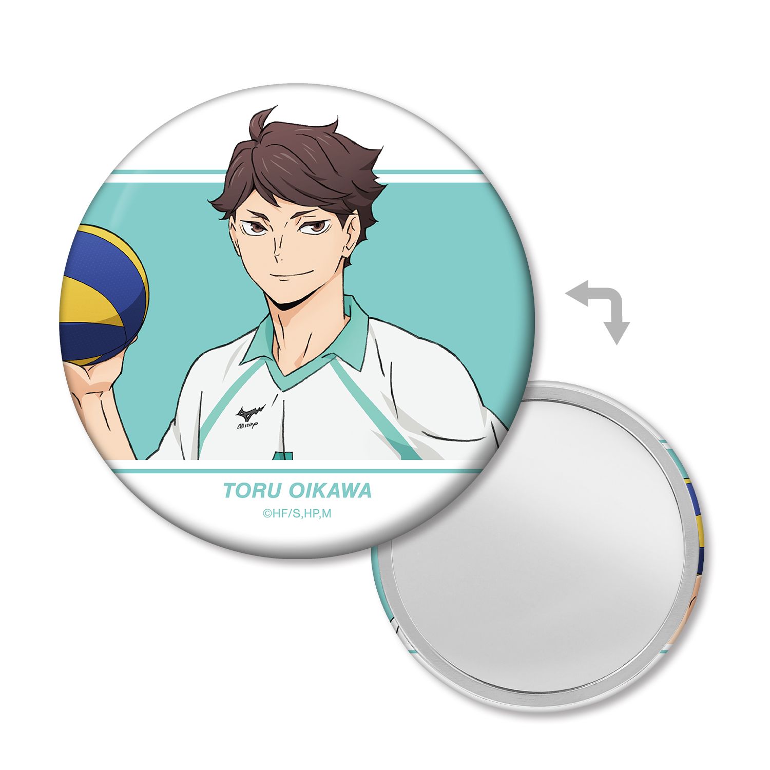 ハイキュー!! 及川徹 ユニフォームver. 缶ミラー - 公式商品画像 | AniSmile