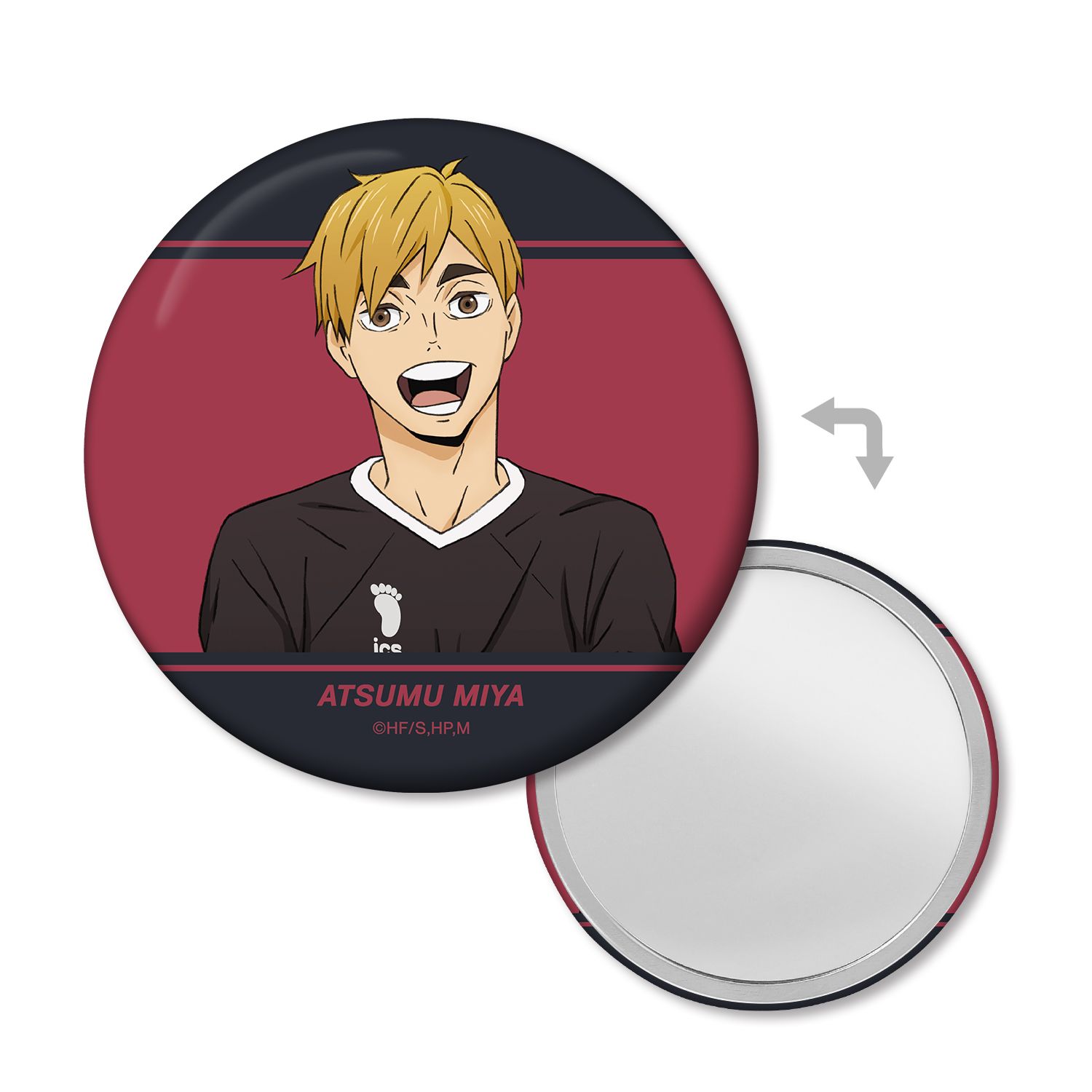 ハイキュー!! 宮侑 ユニフォームver. 缶ミラー - 公式商品画像 | AniSmile