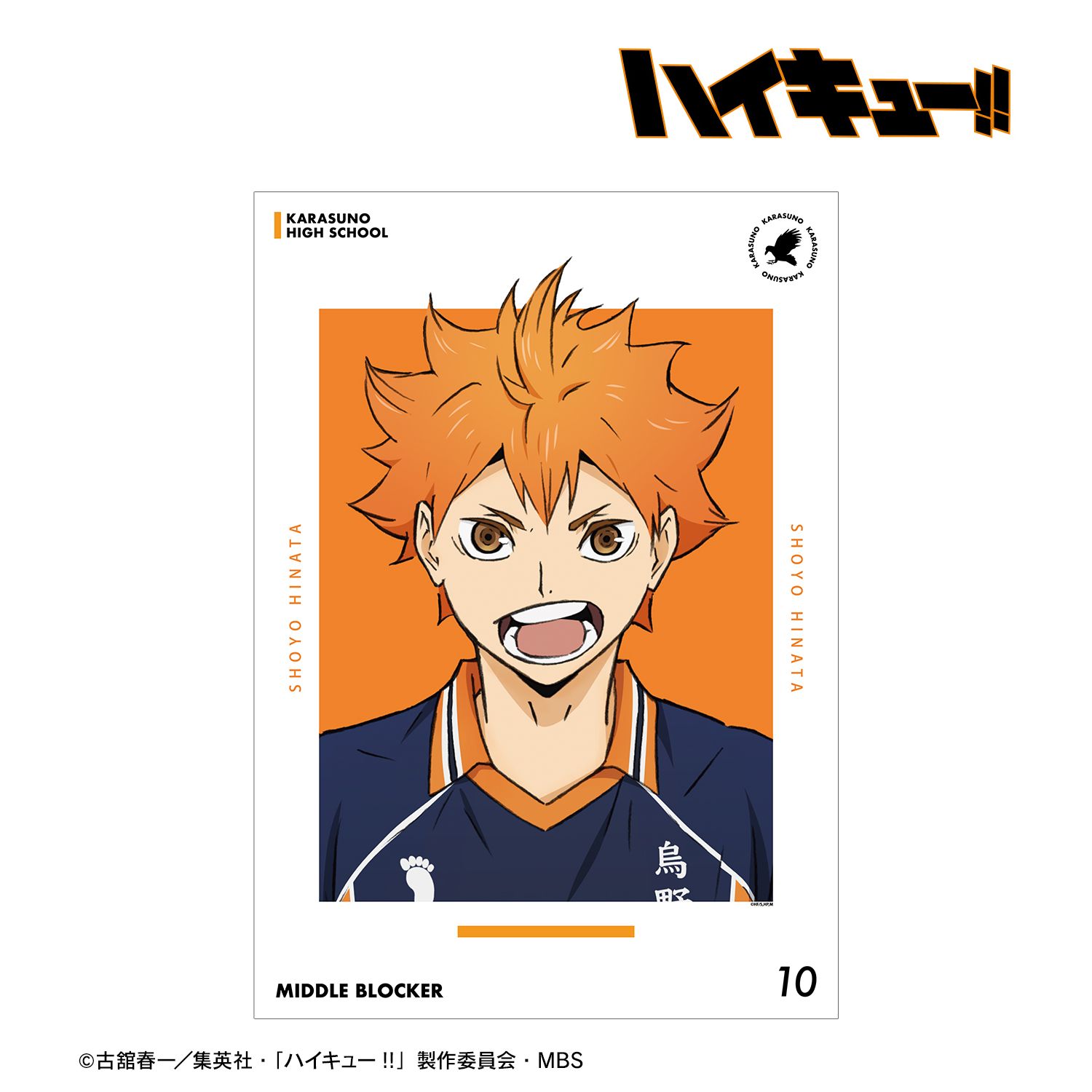 ハイキュー!! 日向翔陽 ユニフォームver. A3マット加工ポスター 画像 2 | AniSmile