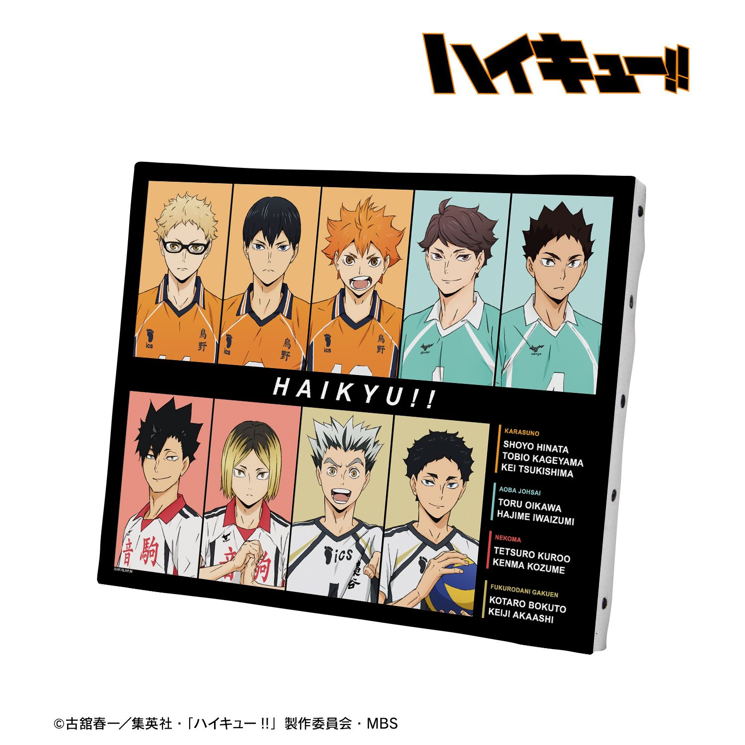 ハイキュー!! 集合 セカンドユニフォームver. キャンバスボード 画像 2 | AniSmile