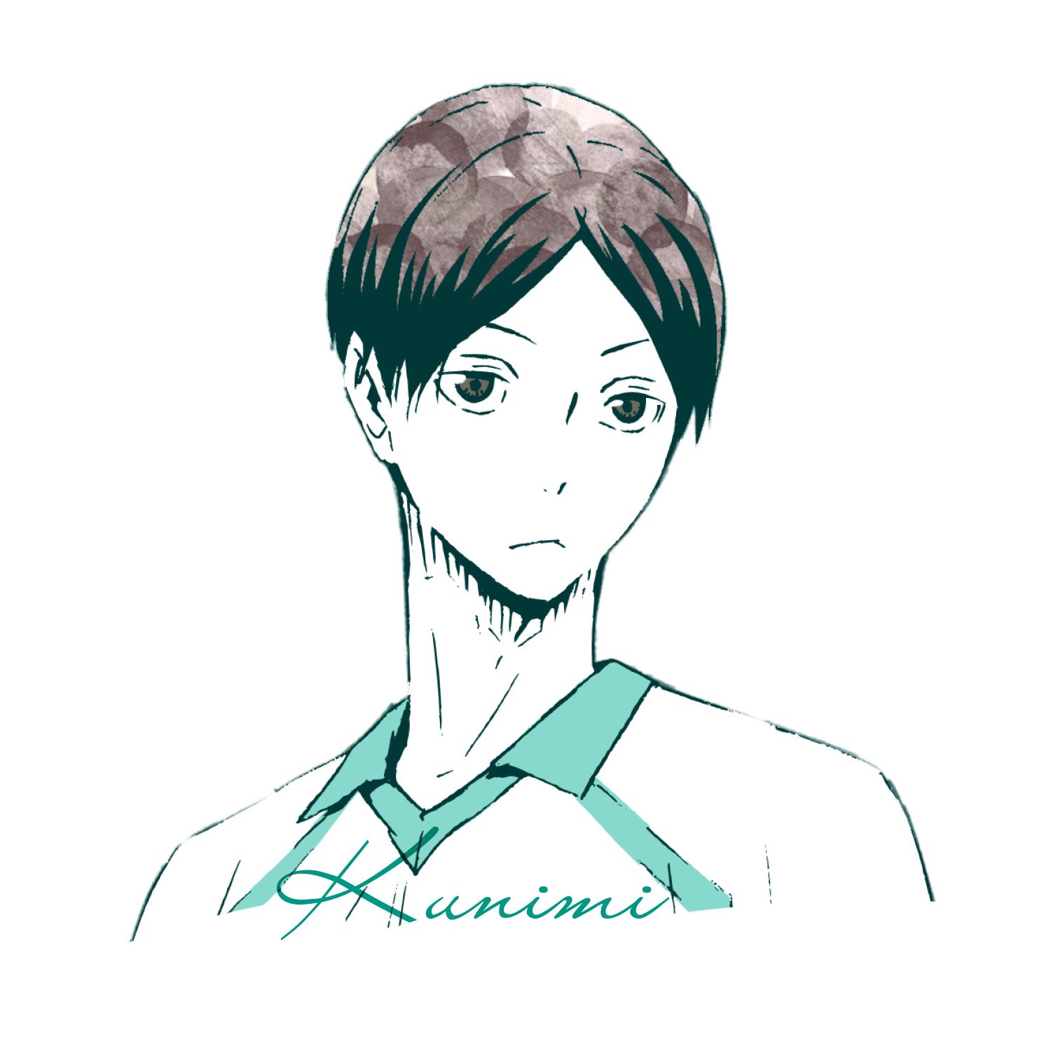 ハイキュー!! Ani-ArtTシャツ(国見英)メンズ(サイズ/XXXL) 画像 3 | AniSmile