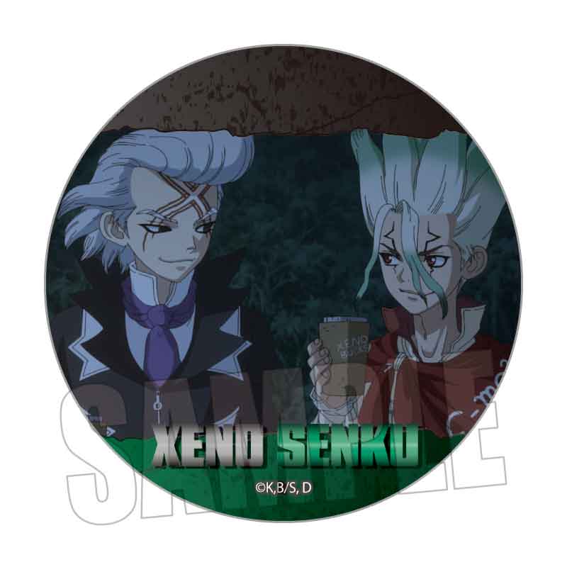 メモリーズ缶バッジ Dr.STONE/ゼノ&千空 - AniSmile