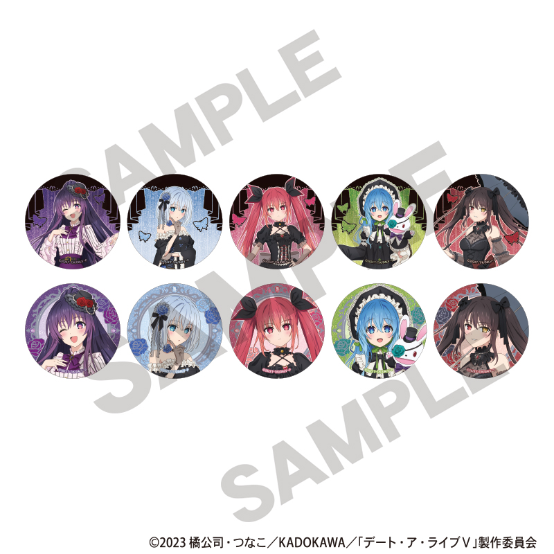 デート・ア・ライブⅤ トレーディンググリッター缶バッジ ゴシックドール - AniSmile