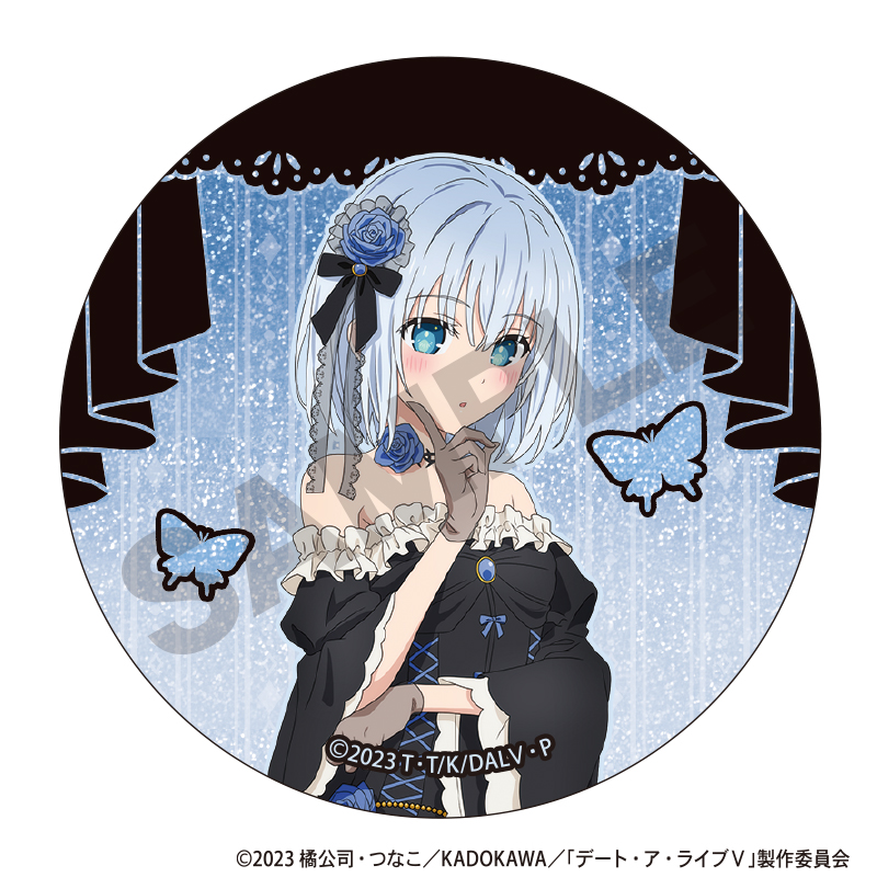 デート・ア・ライブⅤ トレーディンググリッター缶バッジ ゴシックドール Image 2 | AniSmile