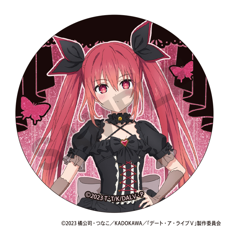 デート・ア・ライブⅤ トレーディンググリッター缶バッジ ゴシックドール Image 5 | AniSmile