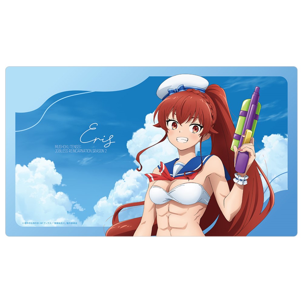 [無職転生Ⅱ ～異世界行ったら本気だす～]描き下ろしラバーマット(エリス/マリンセーラー水着) - AniSmile