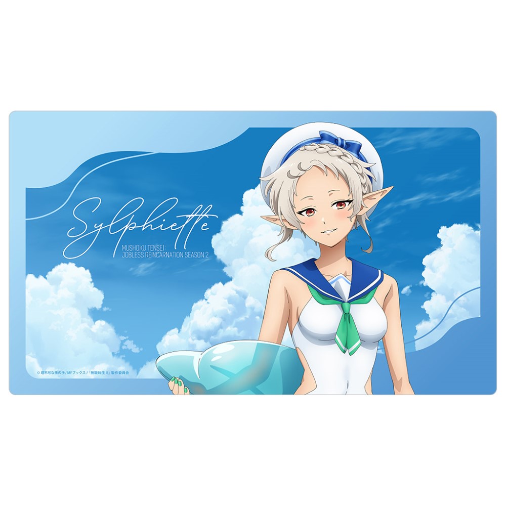 [無職転生Ⅱ ～異世界行ったら本気だす～]描き下ろしラバーマット(シルフィエット/マリンセーラー水着) - AniSmile