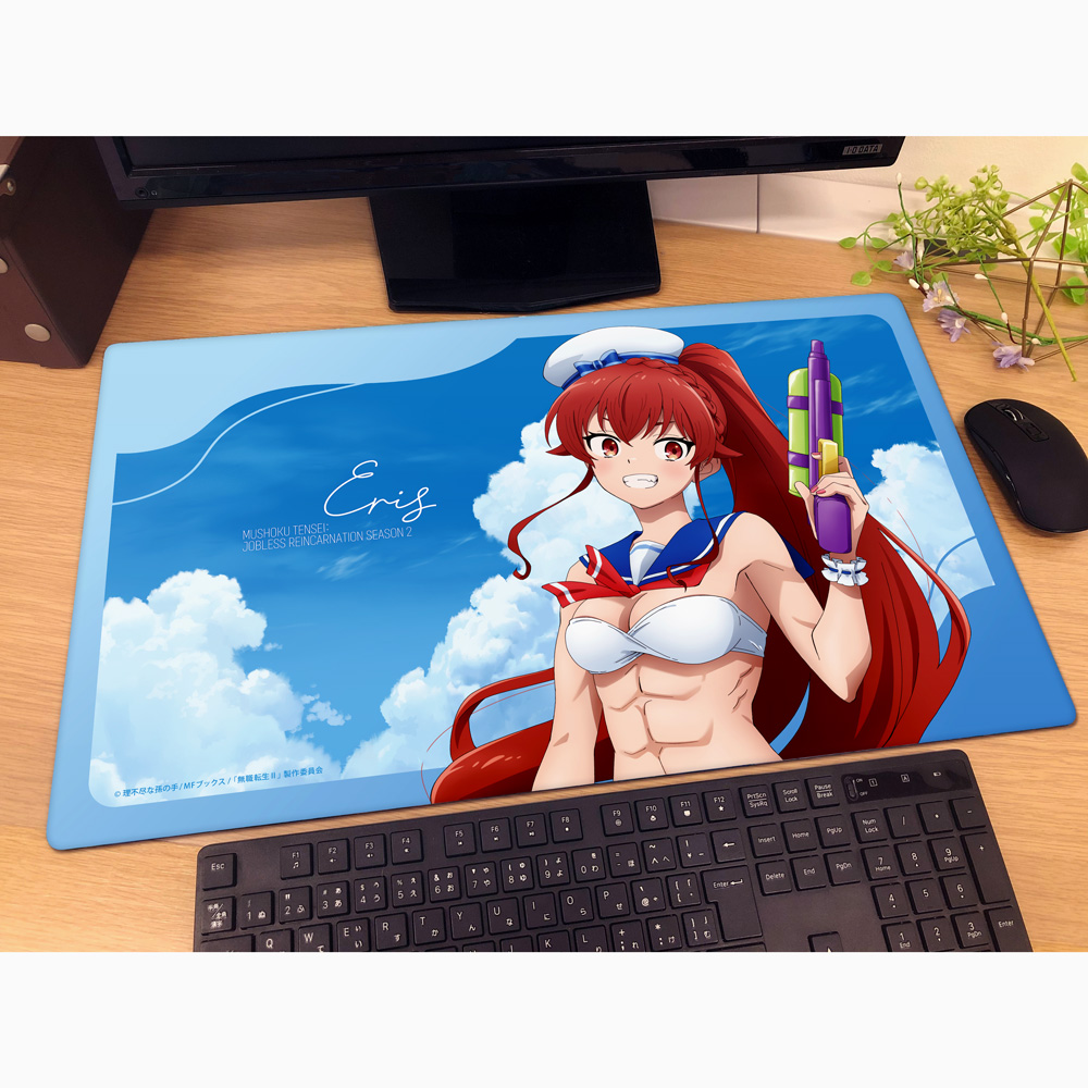 [無職転生Ⅱ ～異世界行ったら本気だす～]描き下ろしラバーマット(エリス/マリンセーラー水着) Image 2 | AniSmile