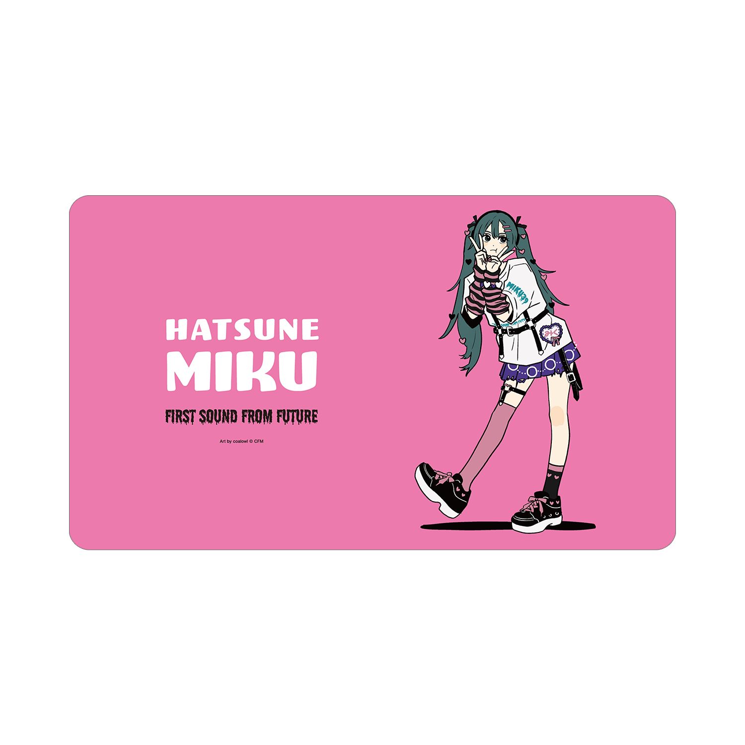 描き下ろし 初音ミク ハートver. Art by coalowl マルチデスクマット ver.B 画像 4 | AniSmile