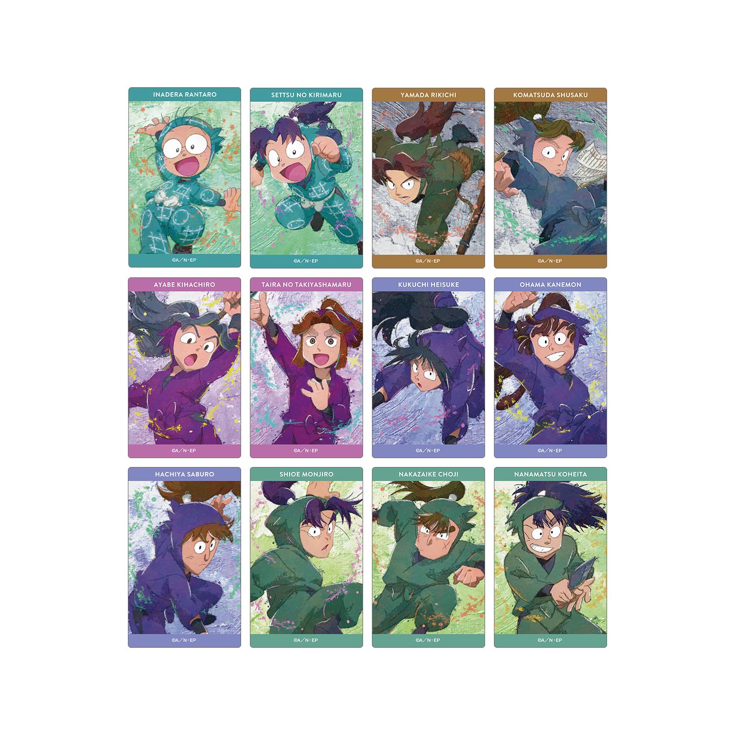 忍たま乱太郎 トレーディング grunge CANVAS カードステッカー ver.A(単位/単品) - 公式商品画像 | AniSmile