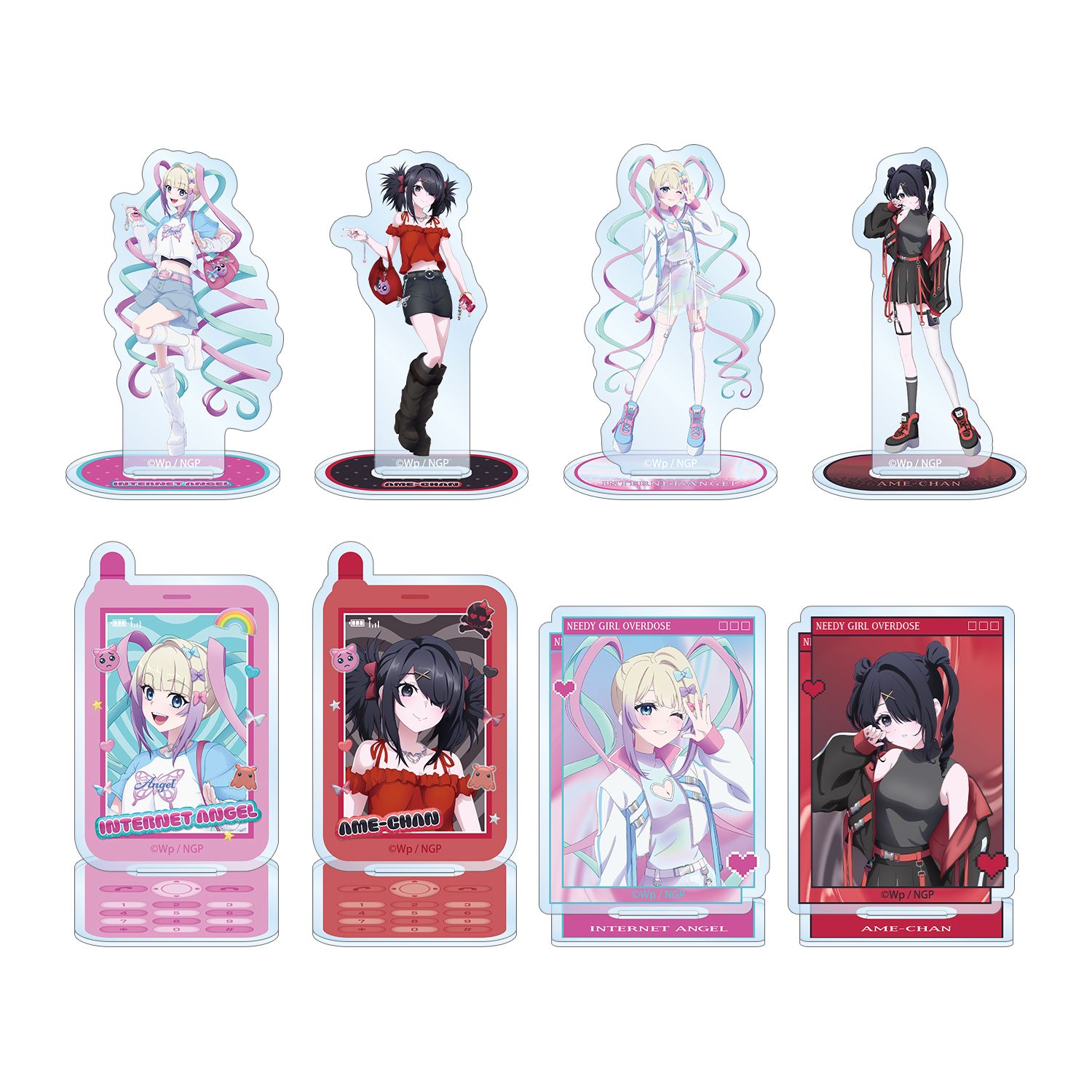 アニメ「NEEDY GIRL OVERDOSE」 描き下ろし Y2K&タクティカルファッションver. トレーディングアクリルスタンド(単位/単品) 图片 2 | AniSmile