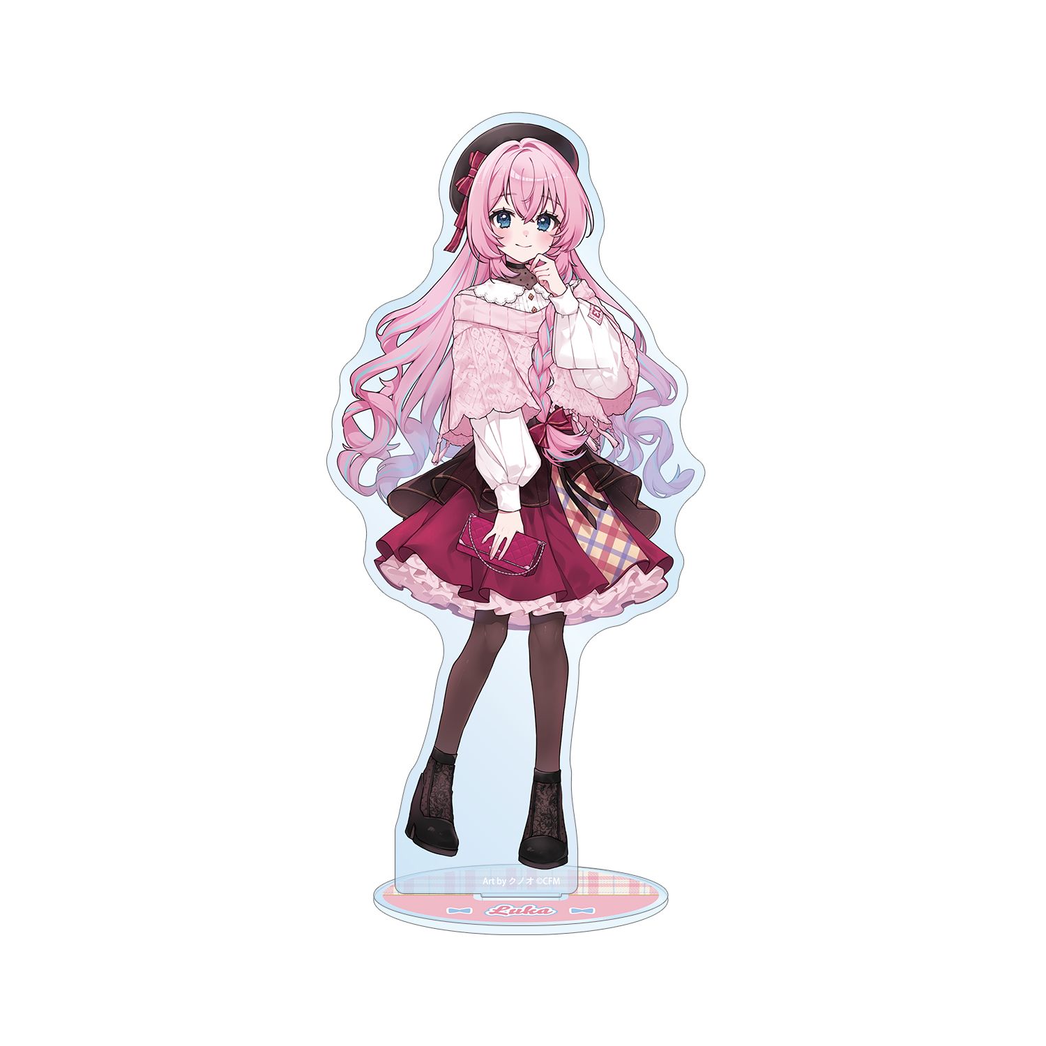 初音ミク 描き下ろし 巡音ルカ 私服ver. Art by クノオ BIGアクリルスタンド 画像 5 | AniSmile