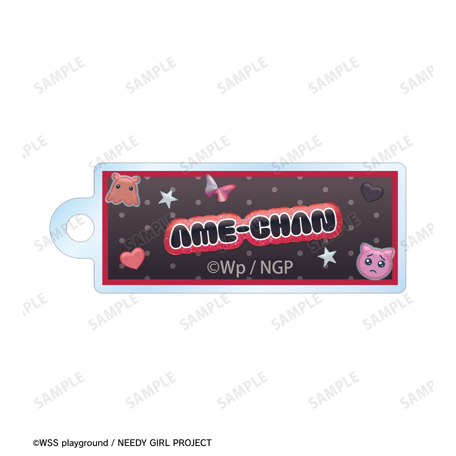 アニメ「NEEDY GIRL OVERDOSE」 描き下ろし あめちゃん Y2Kファッションver. 2連ワイヤーアクリルキーホルダー Image 3 | AniSmile