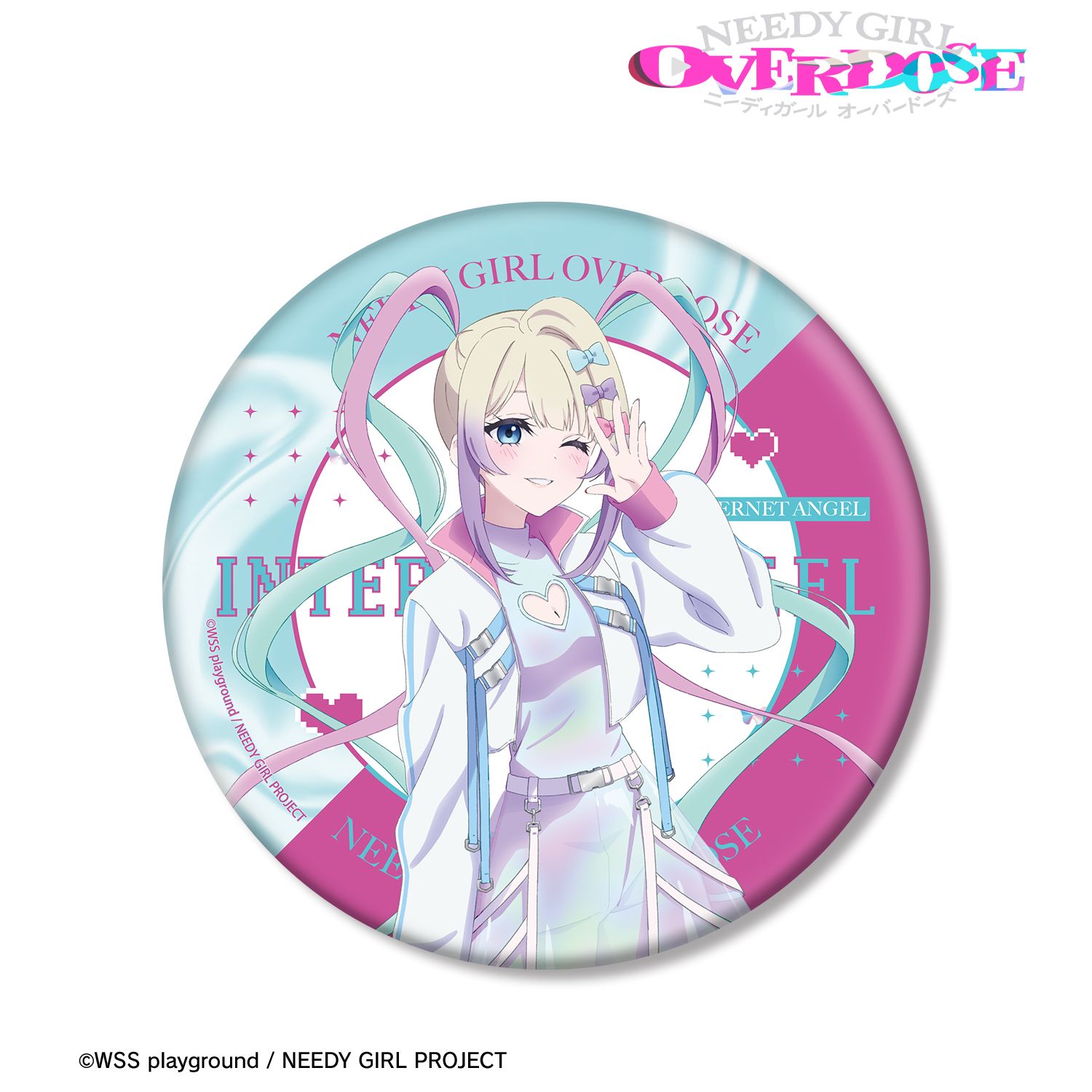 アニメ「NEEDY GIRL OVERDOSE」 描き下ろし 超てんちゃん タクティカルファッションver. BIG缶バッジ Image 2 | AniSmile
