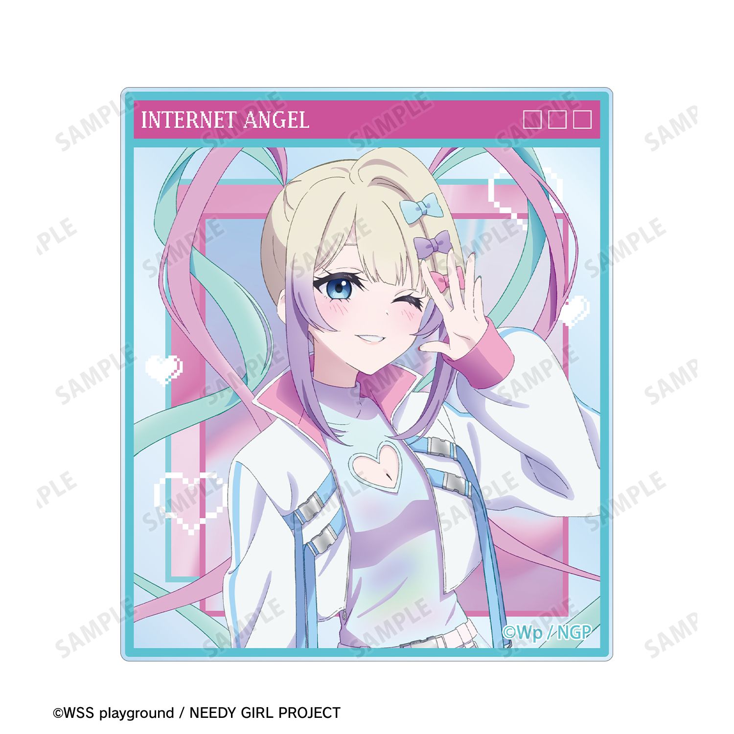 アニメ「NEEDY GIRL OVERDOSE」 描き下ろし 超てんちゃん&あめちゃん タクティカルファッションver. アクリルカード2枚セット Image 3 | AniSmile