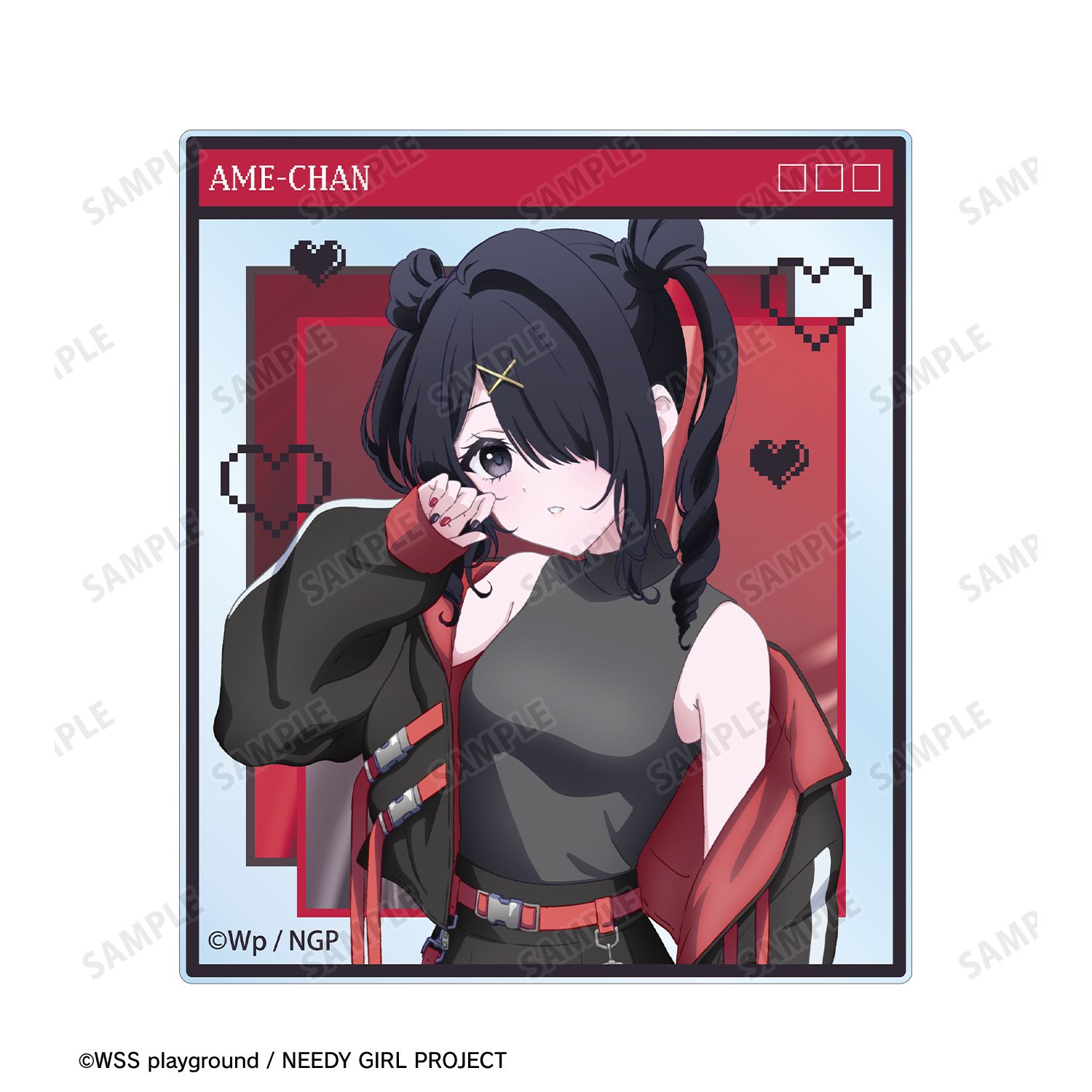 アニメ「NEEDY GIRL OVERDOSE」 描き下ろし 超てんちゃん&あめちゃん タクティカルファッションver. アクリルカード2枚セット Image 4 | AniSmile