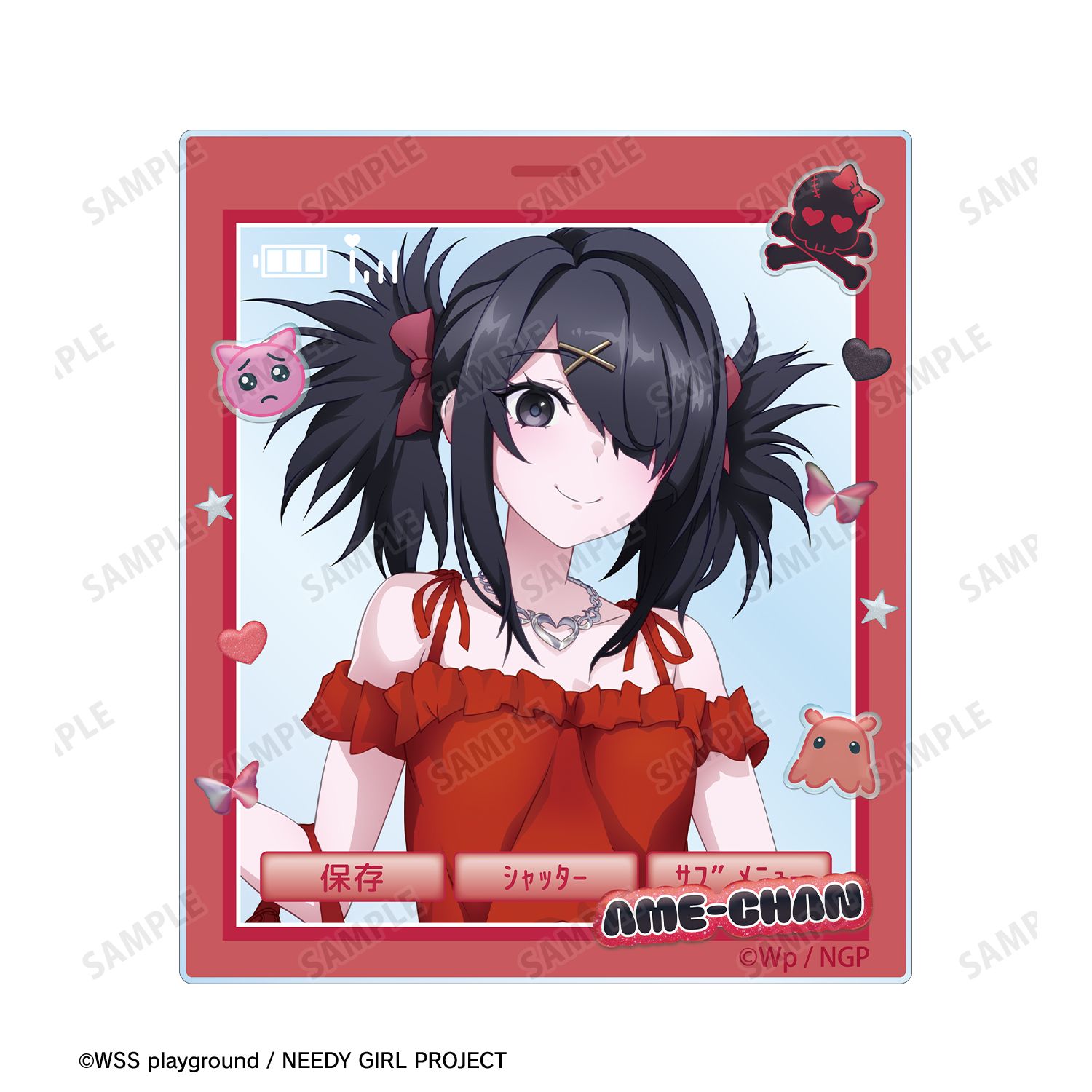 アニメ「NEEDY GIRL OVERDOSE」 描き下ろし 超てんちゃん&あめちゃん Y2Kファッションver. アクリルカード2枚セット 图片 4 | AniSmile
