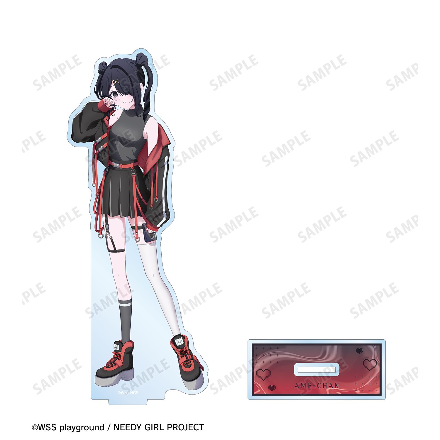 アニメ「NEEDY GIRL OVERDOSE」 描き下ろし あめちゃん タクティカルファッションver. BIGアクリルスタンド Image 3 | AniSmile