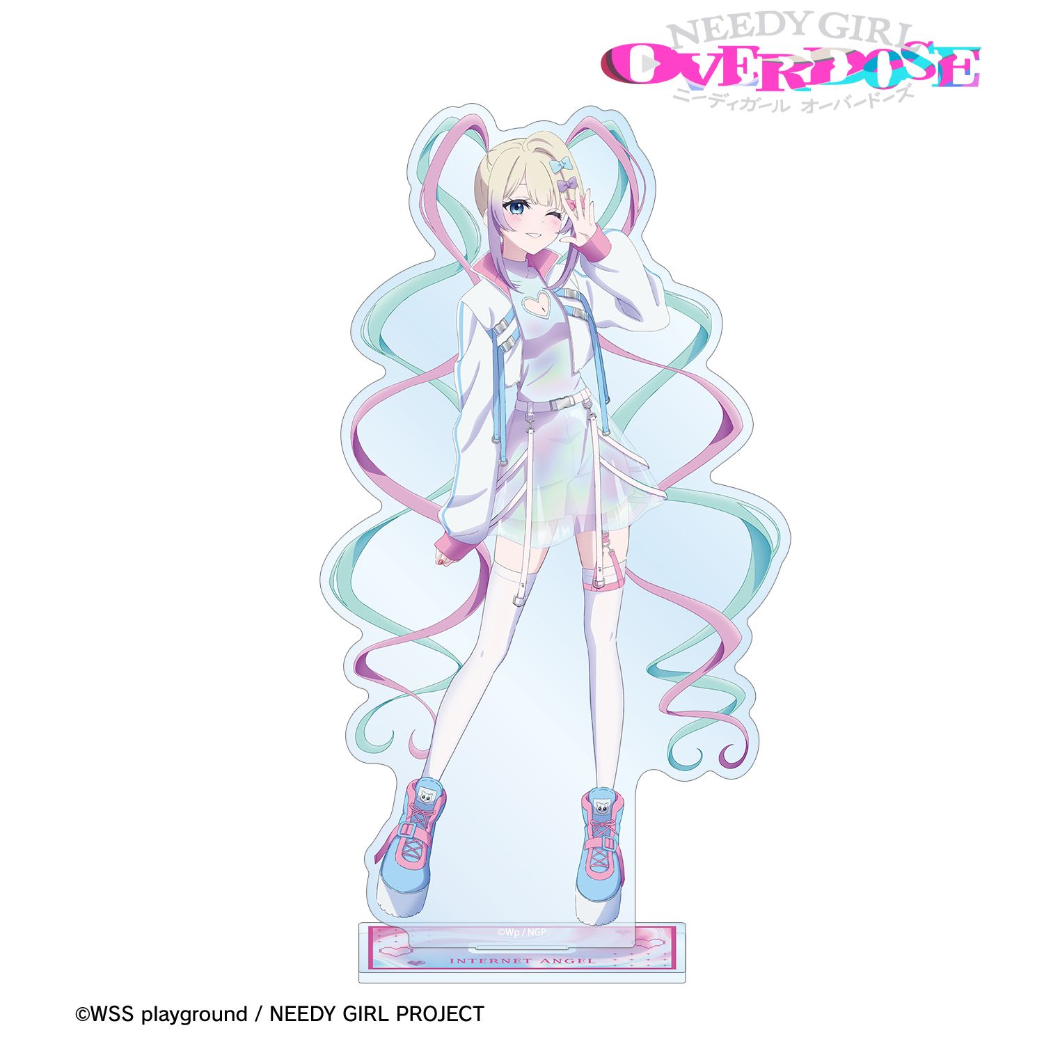 アニメ「NEEDY GIRL OVERDOSE」 描き下ろし 超てんちゃん タクティカルファッションver. BIGアクリルスタンド Image 2 | AniSmile