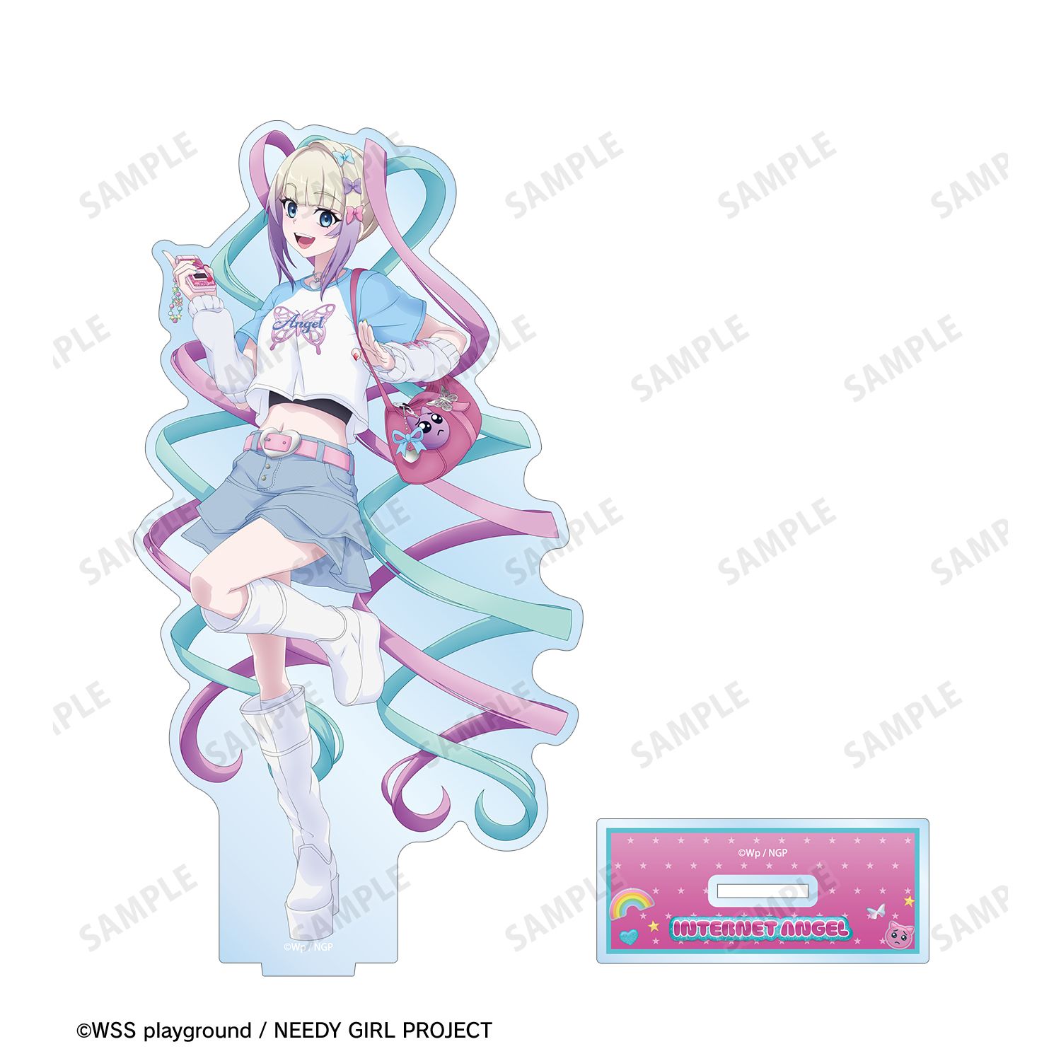 アニメ「NEEDY GIRL OVERDOSE」 描き下ろし 超てんちゃん Y2Kファッションver. BIGアクリルスタンド Image 3 | AniSmile