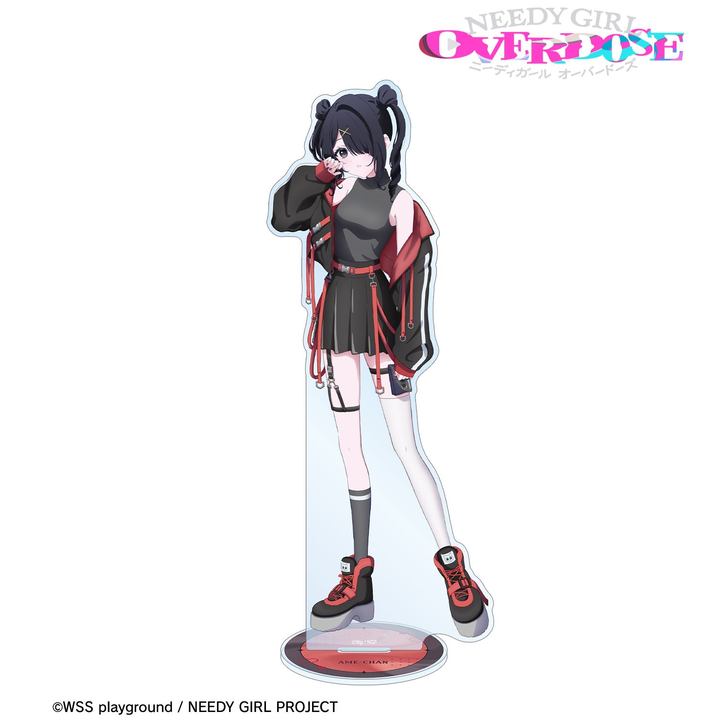 アニメ「NEEDY GIRL OVERDOSE」 描き下ろし あめちゃん タクティカルファッションver. 特大アクリルスタンド Image 2 | AniSmile