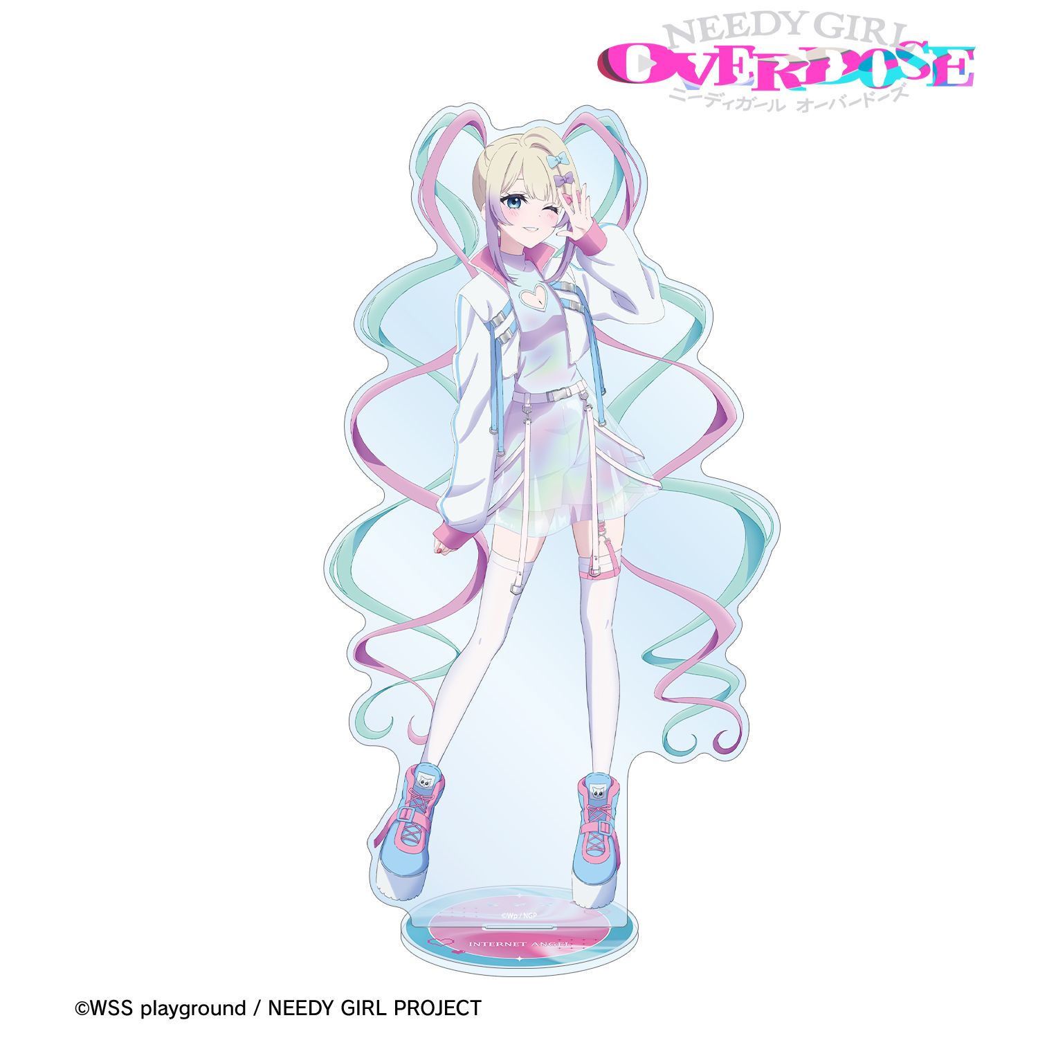 アニメ「NEEDY GIRL OVERDOSE」 描き下ろし 超てんちゃん タクティカルファッションver. 特大アクリルスタンド Image 3 | AniSmile