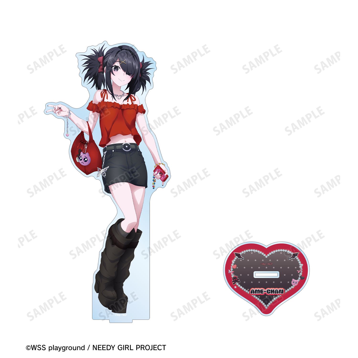 アニメ「NEEDY GIRL OVERDOSE」 描き下ろし あめちゃん Y2Kファッションver. 特大アクリルスタンド 图片 3 | AniSmile