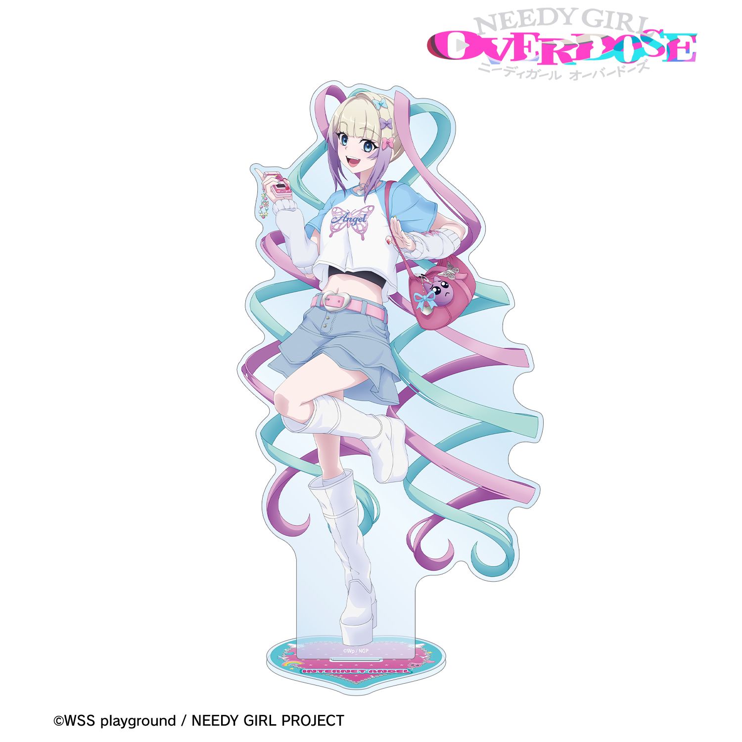 アニメ「NEEDY GIRL OVERDOSE」 描き下ろし 超てんちゃん Y2Kファッションver. 特大アクリルスタンド - AniSmile