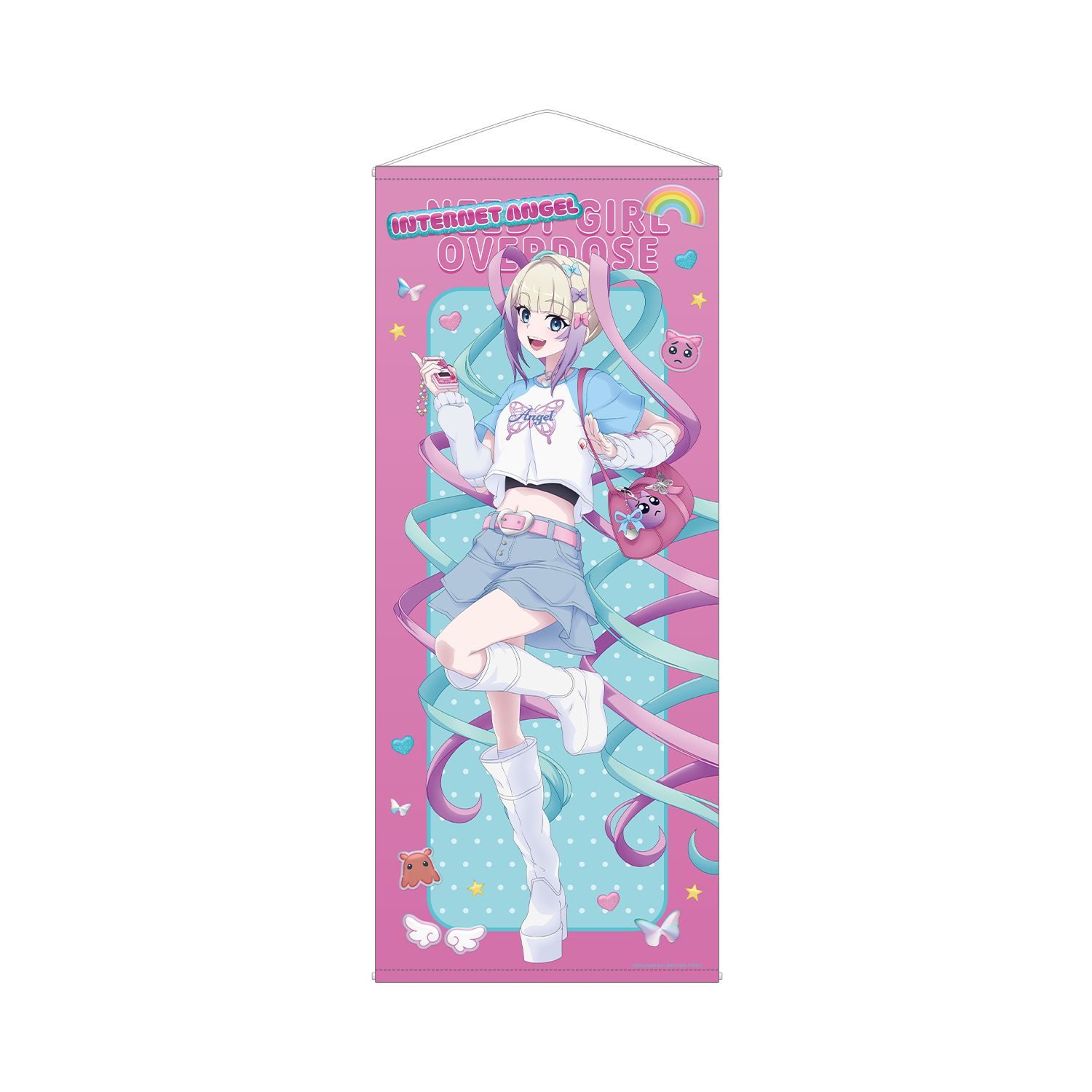 アニメ「NEEDY GIRL OVERDOSE」 描き下ろし 超てんちゃん Y2Kファッションver. 等身大タペストリー - AniSmile