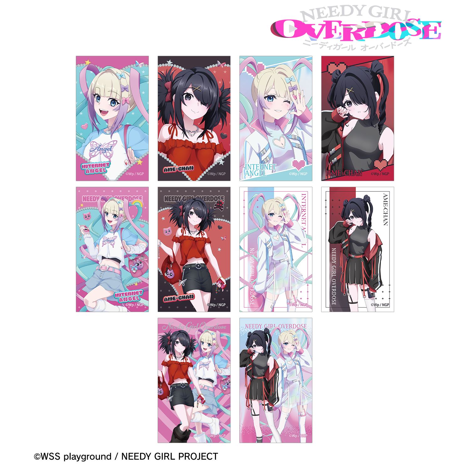 アニメ「NEEDY GIRL OVERDOSE」 描き下ろし Y2K&タクティカルファッションver. トレーディングイラストカード(単位/単品) 图片 2 | AniSmile