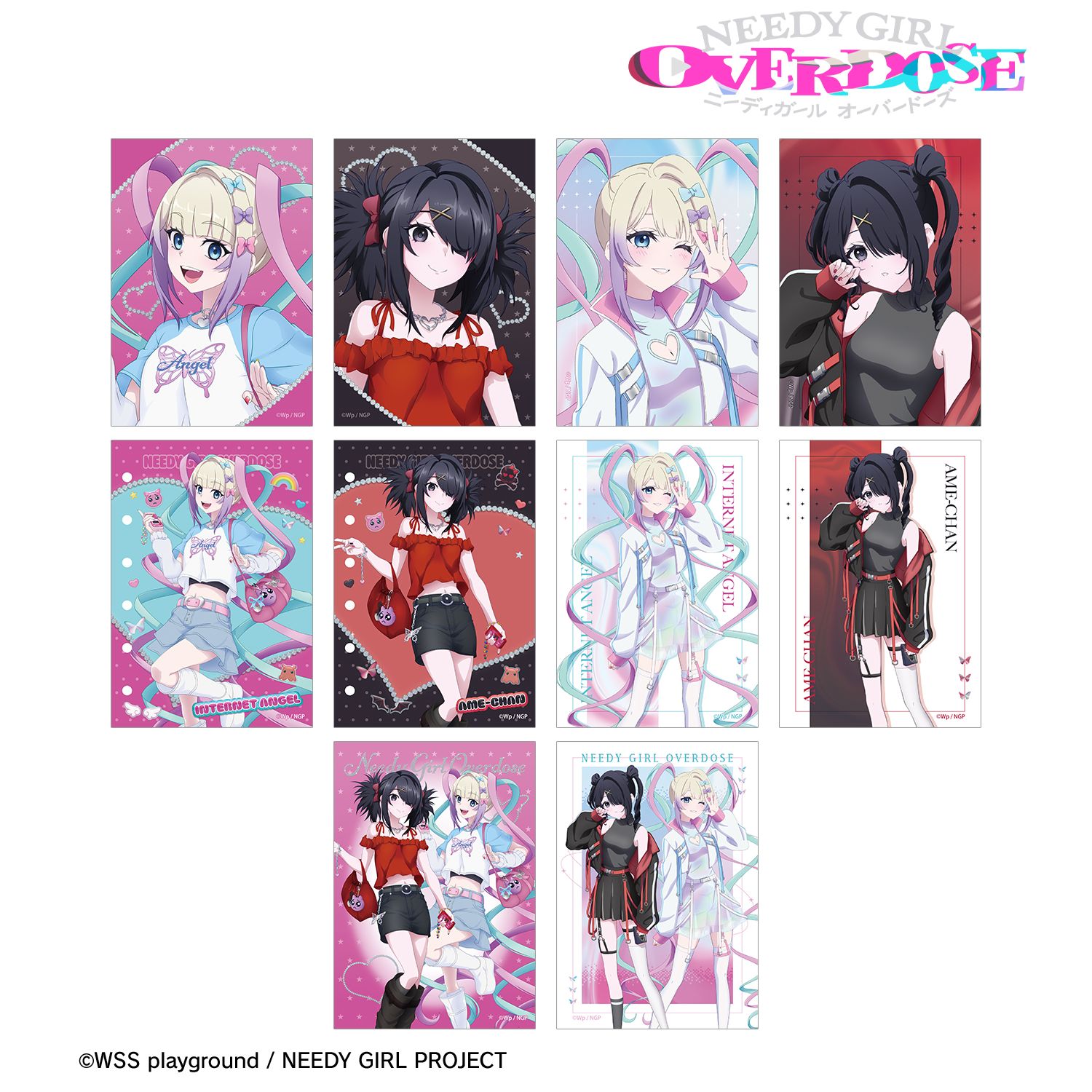 アニメ「NEEDY GIRL OVERDOSE」 描き下ろし Y2K&タクティカルファッションver. トレーディングブロマイド(単位/単品) 图片 4 | AniSmile