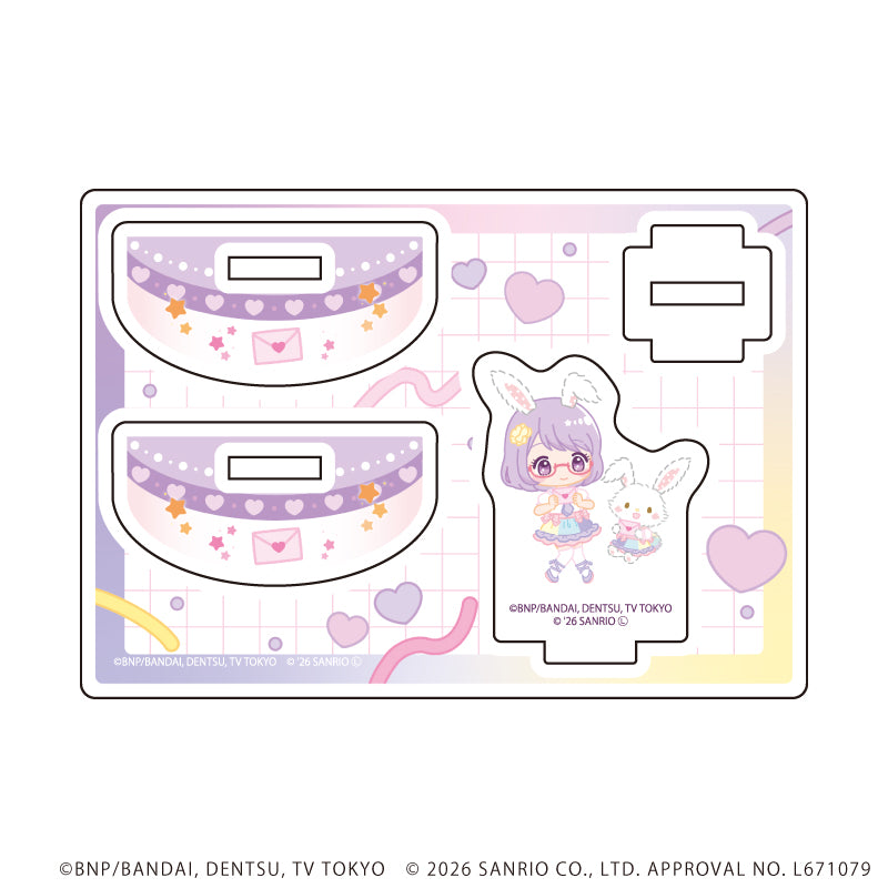 ゆらゆらアクリルスタンド「アイカツスターズ!×サンリオキャラクターズ」05/七倉小春×ウィッシュミーメル(コラボイラスト(ミニキャラ)) - AniSmile
