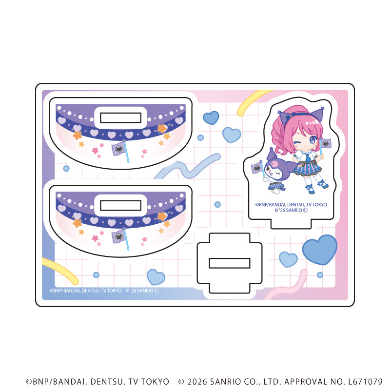 ゆらゆらアクリルスタンド「アイカツスターズ!×サンリオキャラクターズ」02/桜庭ローラ×クロミ(コラボイラスト(ミニキャラ)) - AniSmile