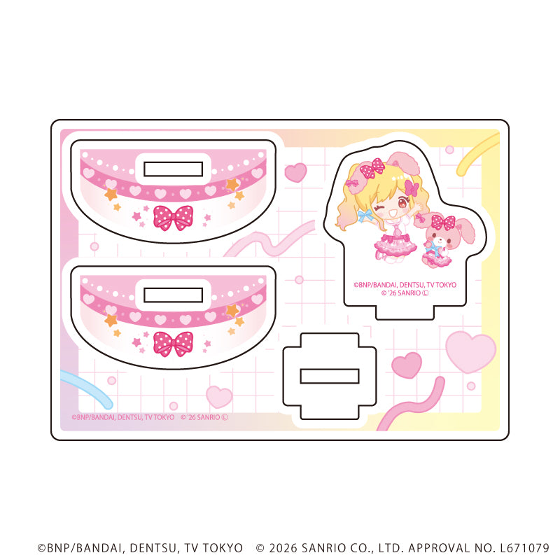 ゆらゆらアクリルスタンド「アイカツスターズ!×サンリオキャラクターズ」01/虹野ゆめ×ぼんぼんりぼん(コラボイラスト(ミニキャラ)) - AniSmile