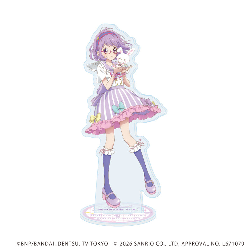 連結アクリルキーホルダー「アイカツスターズ!×サンリオキャラクターズ」04/白鳥ひめ×シナモロール(コラボイラスト(等身)) Image 5 | AniSmile