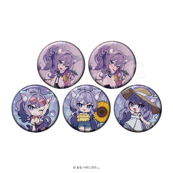 おなつのにびたし トレーディングホロ缶バッジ ナイトプール&サマーデートver. 1BOX/5個入 - AniSmile