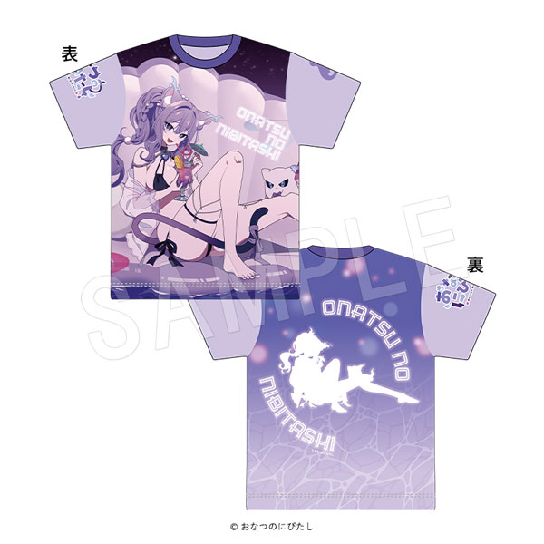 おなつのにびたし フルグラフィックTシャツ ナイトプールver. - AniSmile