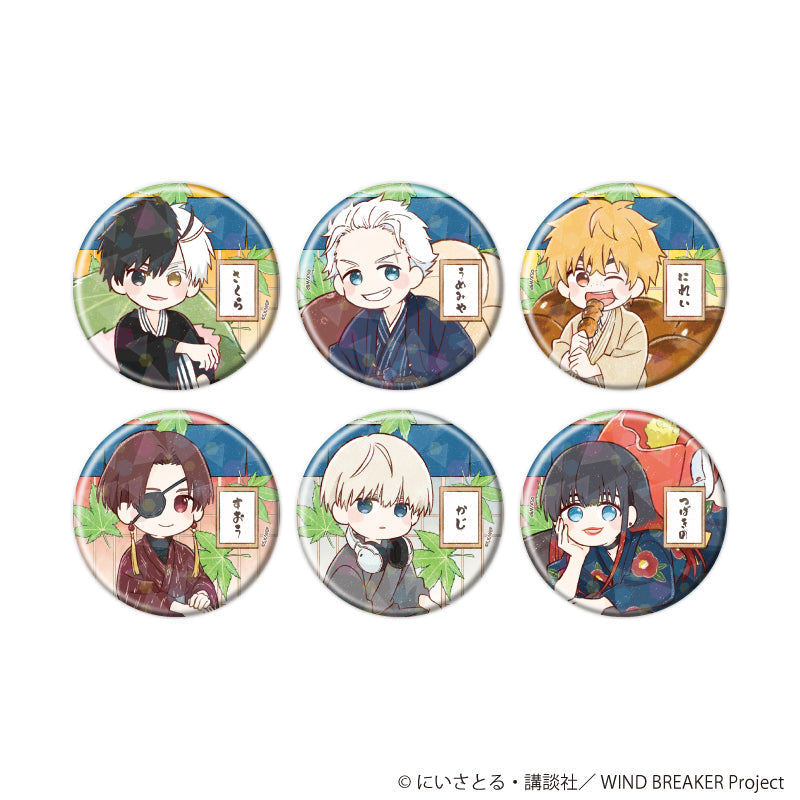 ホログラム缶バッジ(65mm)「TVアニメ『WIND BREAKER』」01/和菓子ver. ブラインド(全6種)(グラフアートイラスト) - AniSmile