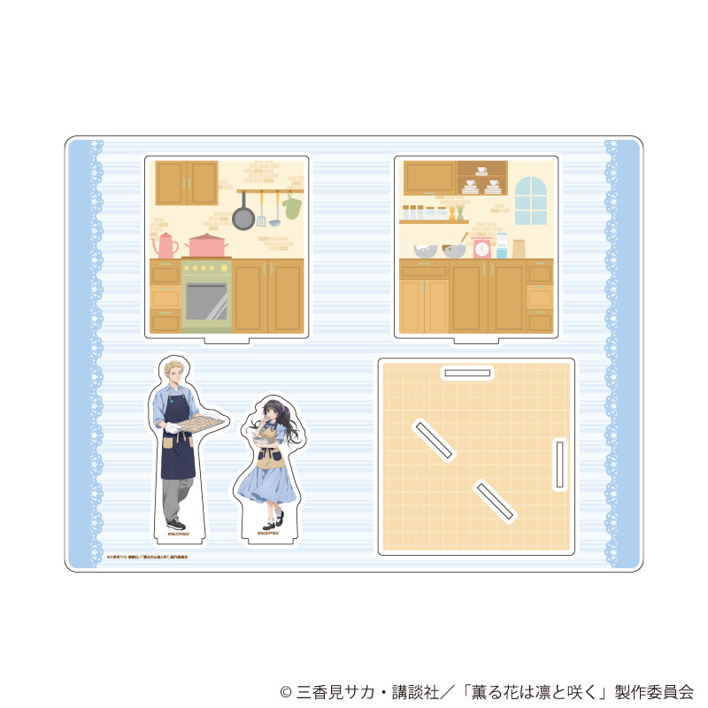 アクリルジオラマ「TVアニメ『薫る花は凛と咲く』」01/紬 凛太郎&和栗薫子(描き下ろしイラスト) - AniSmile