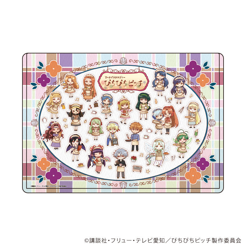 キャラクリアケース「マーメイドメロディーぴちぴちピッチ」04/ちりばめデザイン レトロ喫茶ver.(レトロアートイラスト) - AniSmile