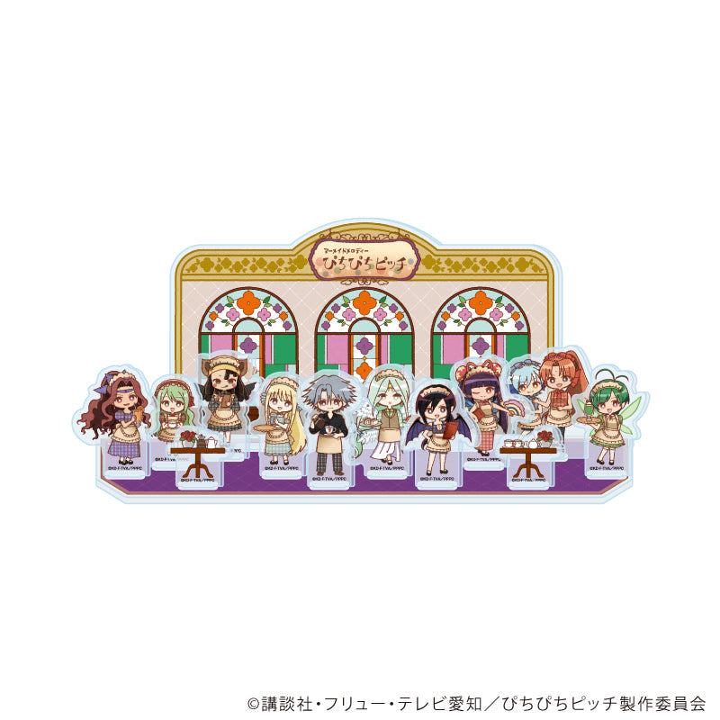 アクリルジオラマ「マーメイドメロディーぴちぴちピッチ」04/整列デザインB レトロ喫茶ver.(レトロアートイラスト) Image 2 | AniSmile