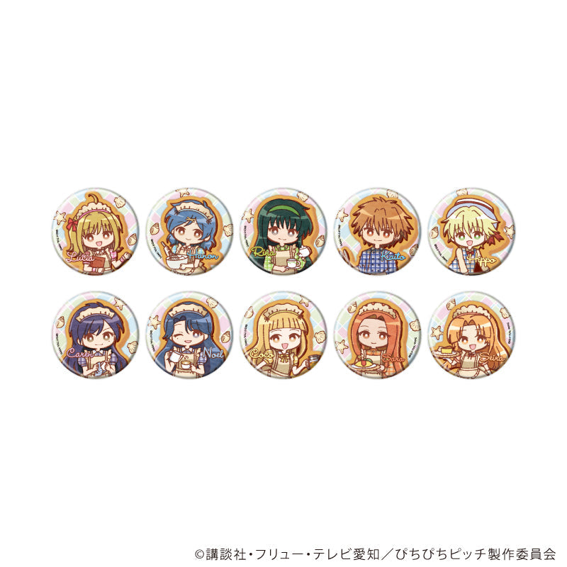 缶バッジ「マーメイドメロディーぴちぴちピッチ」02/レトロ喫茶ver. ブラインド(全10種)(レトロアートイラスト) - AniSmile