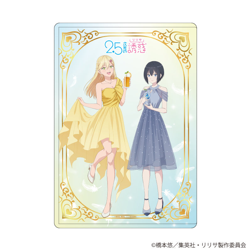 キャラクリアケース「2.5次元の誘惑」07/ノノア&アリア ドレスver.(描き下ろしイラスト) - official product image | AniSmile