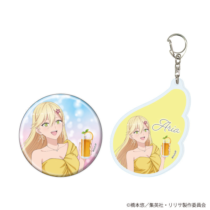 アクリルキーホルダー&缶バッジセット「2.5次元の誘惑」04/喜咲 アリア ドレスver.(描き下ろしイラスト) - 公式商品画像 | AniSmile