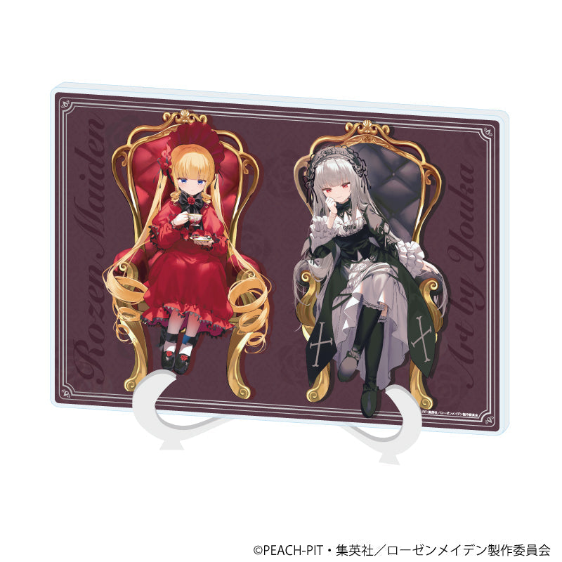 アクリルアートボード(A5サイズ)「ローゼンメイデン Art by ようか」02/水銀燈&真紅(描き起こしイラスト) - AniSmile