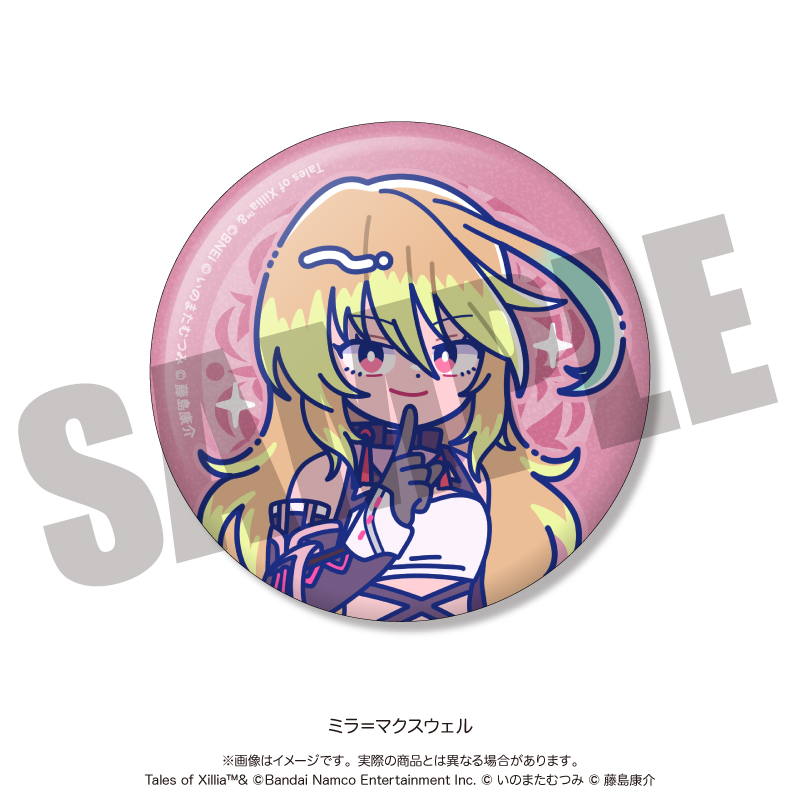 「テイルズ オブ エクシリア」 にゅ〜とろ トレーディングキラキラ缶バッジ 全6種 Image 3 | AniSmile