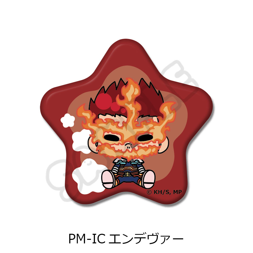 アニメ『僕のヒーローアカデミア』POTEmocho 第6弾 星型缶バッジ PM-IC(エンデヴァー) Image 2 | AniSmile