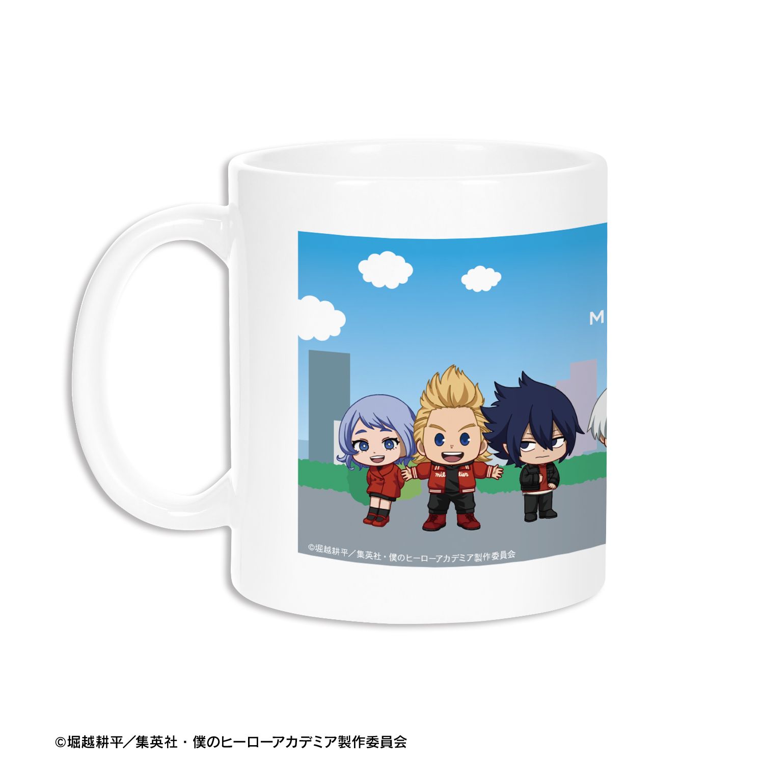 アニメ『僕のヒーローアカデミア』 集合 ちびキャラ 赤い私服ver. マグカップ ver.A Image 3 | AniSmile